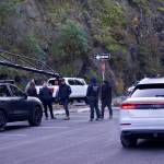 Photo by Rachel Rosen/Whidbey News-Times
Members of Tilt + Creative Production gather in a parking lot adjacent to the deception Pass Bridge where an Audi commercial was filmed early this week.