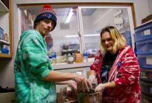 Photo by Rachel Rosen/Whidbey News-Times
Melinda Buchanan and her husband Anthony make shower steamers with an essential oil blend designed to clear nasal passageways.