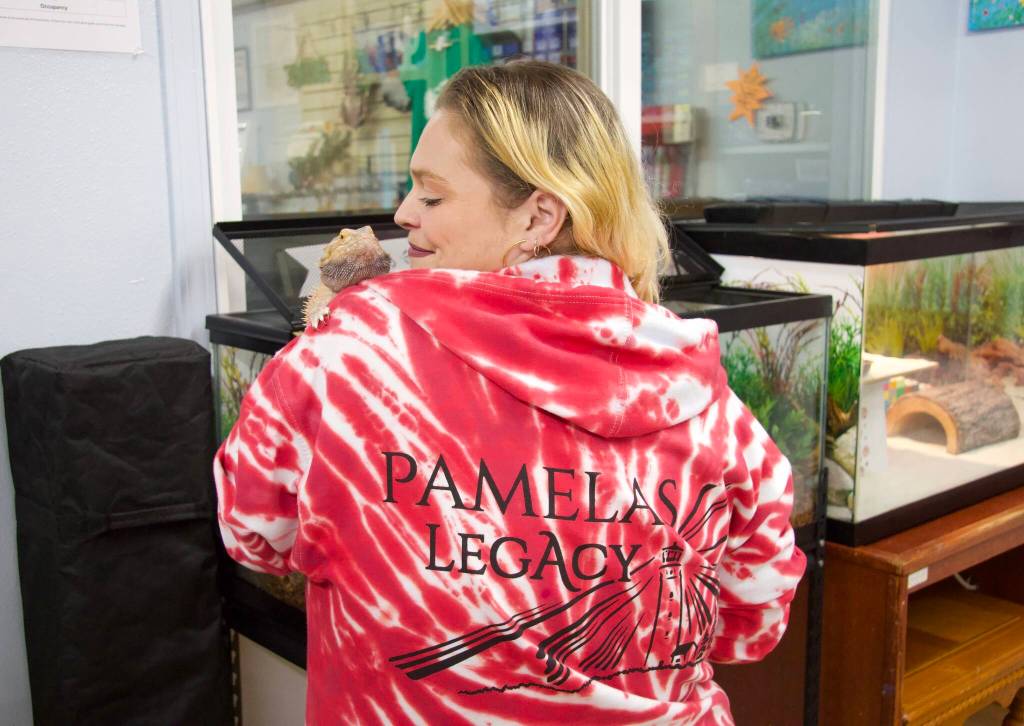Photo by Rachel Rosen/Whidbey News-Times
Pamelas Legacy has two store mascots. One is a bearded dragon named Ruby who used to belong to Melindas late mother.