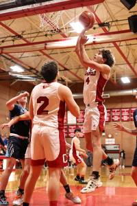 Photo by John Fisken
Junior Nick Guay takes a shot during Saturdays game against Sultan High School.