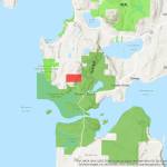 Image provided
A map of Deception Pass State Park shows the location of a recently purchased parcel of land.
