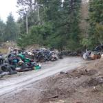 Photo by Rachel Rosen/Whidbey News-Times
Tires, bicycles and vehicles are among the garbage that has been dumped on the North Whidbey property.
