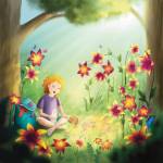 Frankie travels through a beautiful, serene forest. (Illustration provided)