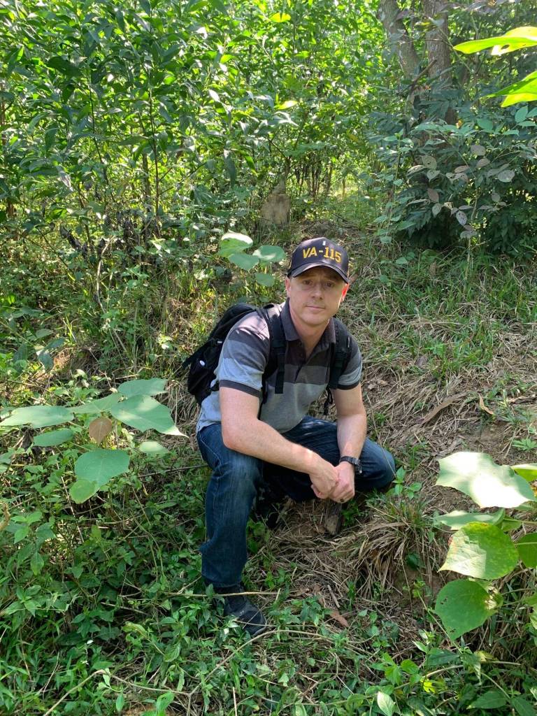 Photo provided
Tad Clark visits the site in Vietnam where his fathers plane crashed in 1973.