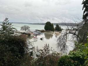 Central Whidbey Fire and Rescue photo
Homes on Resort Road in Coupeville were severely flooded during last months king tide event.