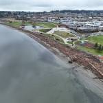 City of Oak Harbor photo
Oak Harbor beaches were inundated with driftwood during recent king tide events.