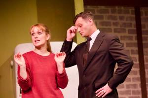 Photo by Rachel Rosen/Whidbey News-Times
Karina Andrew and Connor Magnoli play a newlywed couple with vastly different personalities.