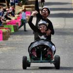 Photo by David Welton
Participants in a past Soup Box Derby fly down the street in homemade carts. The popular event has been hosted by the Langley Main Street Association in the past and is slated to make a return this year.