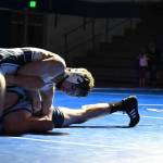 Photo provided
Junior Cole Thorsen of South Whidbey pins an opponent. Thorsen, along with three other teammates, is headed to the wrestling state championships this week.