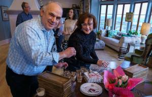 Photo by David Welton
Mike and Margaret Croom host a brunch at their home on North Whidbey.