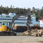 Photo by Karina Andrew/Whidbey News-Times
Construction is in full swing at the Keystone Boat Launch near the Coupeville ferry terminal.