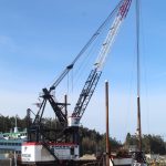 Photo by Karina Andrew/Whidbey News-Times
Construction is in full swing at the Keystone Boat Launch near the Coupeville ferry terminal.
