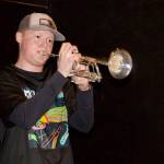 Photo by Rachel Rosen/Whidbey News-Times
Jake Bailey is the trumpet player for the band.