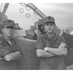 Photo provided
Col. Bill Reeder, right, flew a Cobra Helicopter in the Vietnam War. This photo was taken a week before Reeder was shot down in 1972.