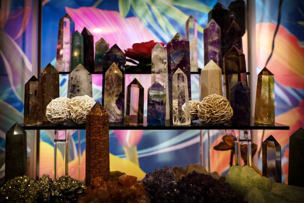 An array of crystals are available for purchase at TONIC Juice & Remedy.