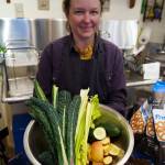 Photos by David Welton
Employee Jennifer Adcock holds a bowl of fresh ingredients for juice.