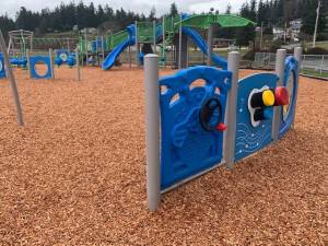 Photo provided
The brand-new playground equipment at Freeland Park is designed to challenge the senses.