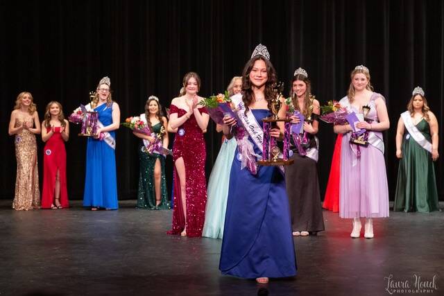 Kiersten Tyson is crowned Miss Oak Harbor 2023 at the high school March 18.