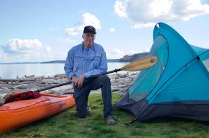 Photo by Rachel Rosen/Whidbey News-Times
Bill Walker, an avid local paddler, helped to reopen the kayaking campsite at Windjammer Park.