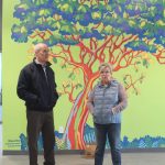 Photo by Karina Andrew/Whidbey News-Times
Rick Larsen tours the new Coupeville Boys and Girl Club with Carmen McFadyen.