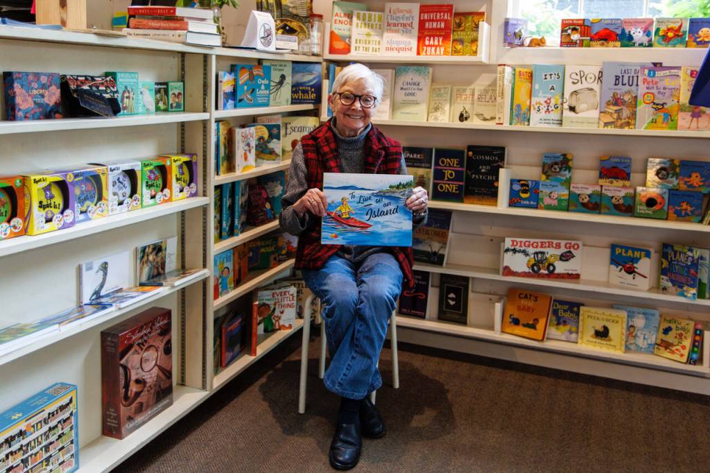 File photo by David Welton
Josh Hauser, the owner and founder of Moonraker Books, recently won a state Legacy on Main Award for her decades-spanning contribution to downtown Langley.