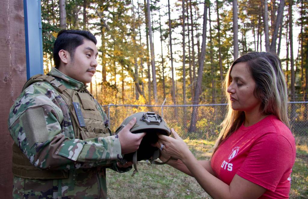Photo by Rachel Rosen/Whidbey News-Times
Darbonnier Tactical Supply sells protective equipment like helmets to all branches of the U.S. military.