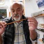 Jon Lyman fashions his fly fishing rods out of tonkin cane, a material that becomes as strong as steel when combined. (Photo by David Welton)