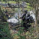 Photos provided
Central Whidbey Island Fire and Rescue firefighter respond to a trailer fire May 9.