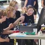 Photo provided
From left, Caleb Arndt, Solomon Hilliard, Elliott Andrews and Nicholle Sargent at the Pacific Northwest Regional Challenge.