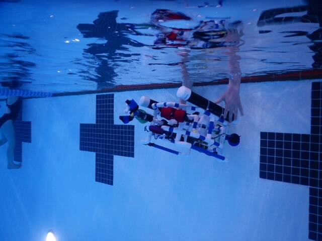 Photos provided
The remotely operated vehicle (ROV) in the water.