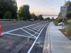 Photo provided
The new and improved pedestrian walkway to the Clinton ferry terminal.