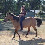 Photo by Karina Andrew/Whidbey News-Times
Shannon Ivins rides her horse, Apache.