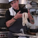 Photo by Karina Andrew/Whidbey News-Times
Jones shows off pasta made from scratch.