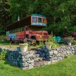 Someday Farm is home to a red refurbished school bus named Bussie Smith.