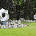 Therese Kingsburys garden, which will serve as the tea site for this years tour, is filled with sculptures from all over the world.