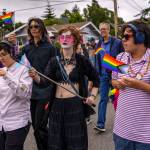 Coupevilles first pride parade drew hundreds of community members who dressed up to celebrate and support the LGBTQ+ community. (Photo by David Welton)
