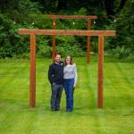 Paul and Emily Grubb built the arbors seen at Cascadia Meadows. (Photo by David Welton)