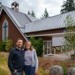 Paul and Emily Grubb are the new owners of the Little Brown Church in Maxwelton Valley. (Photo by David Welton)