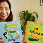 Photos by Patricia Guthrie
Originally from Vietnam, Hải Anh Vũs line of handmade felt books teach kids about cultural diversity, local animals and basic skills, recommended for ages 6 months to 5 years. Her books are for sale at Whidbey gift shops and online. She and her husband moved to Whidbey in 2020 to raise their two daughters.