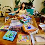 Photo by Patricia Guthrie
Hải Anh Vũ came up with the idea for her quiet felt-made childrens books while living in Hong Kong. She shows off her line of products, called Little Beans Toy Chest, at her Greenbank home.