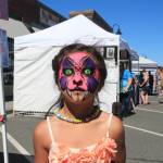 Kalani Gould shows off her freshly painted look. (Photo by Luisa Loi)