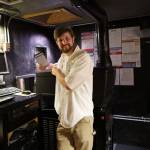 Brook Willeford holds up an external hard drive containing Indiana Jones and the Dial of Destiny. The majority of movies shown at The Clyde these days come in this form.