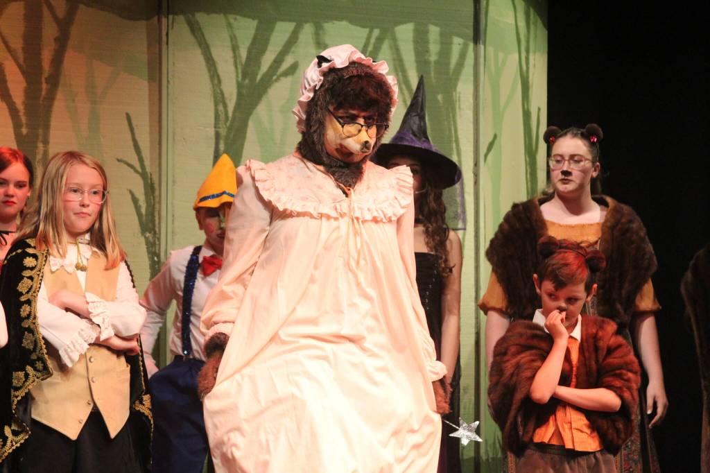 Photo by Karina Andrew/Whidbey News-Times
Santiago Ochoa plays the Big Bad Wolf in Shrek the Musical at the Whidbey Playhouse.