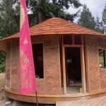 A new slipstraw yurt may be the first of its kind on Whidbey. (Photo provided)