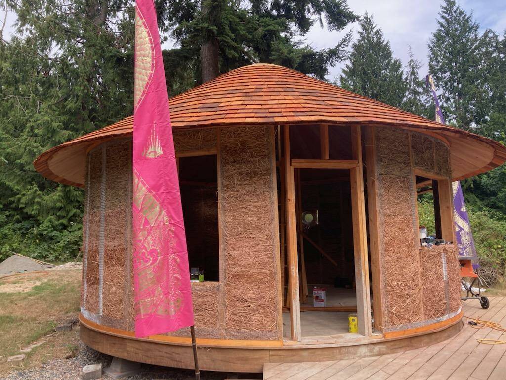 A new slipstraw yurt may be the first of its kind on Whidbey. (Photo provided)