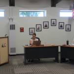 Parents and teachers attended the Coupeville School Board asking the board to reconsider some budget cuts, including reductions affecting paraeducators. (Photo by Luisa Loi/Whidbey News-Times)