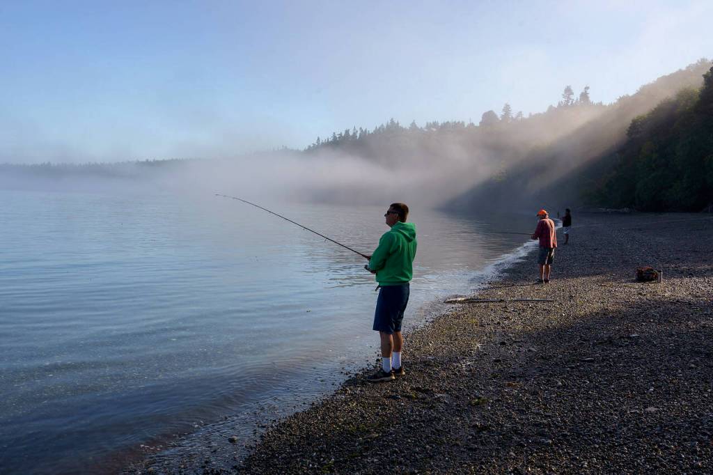Bush Point near Freeland is a well-known fishing spot. (Photo by David Welton)