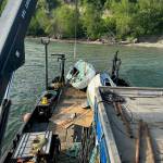 Photos provided
The Washington State Department of Natural Resources and the Island County Marine Resources Committee coordinate to remove derelict vessels from the Whidbey Island shoreline.
