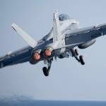 An EA-18G Growler attached to the Gray Wolves of Electronic Attack Squadron 142 launches from the flight deck of the worlds largest aircraft carrier, USS Gerald R. Ford, earlier this month. (Navy image)