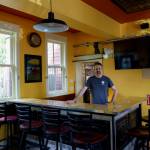 Photo by David Welton
Daniel Thomis built a new bar in the back room of the building.